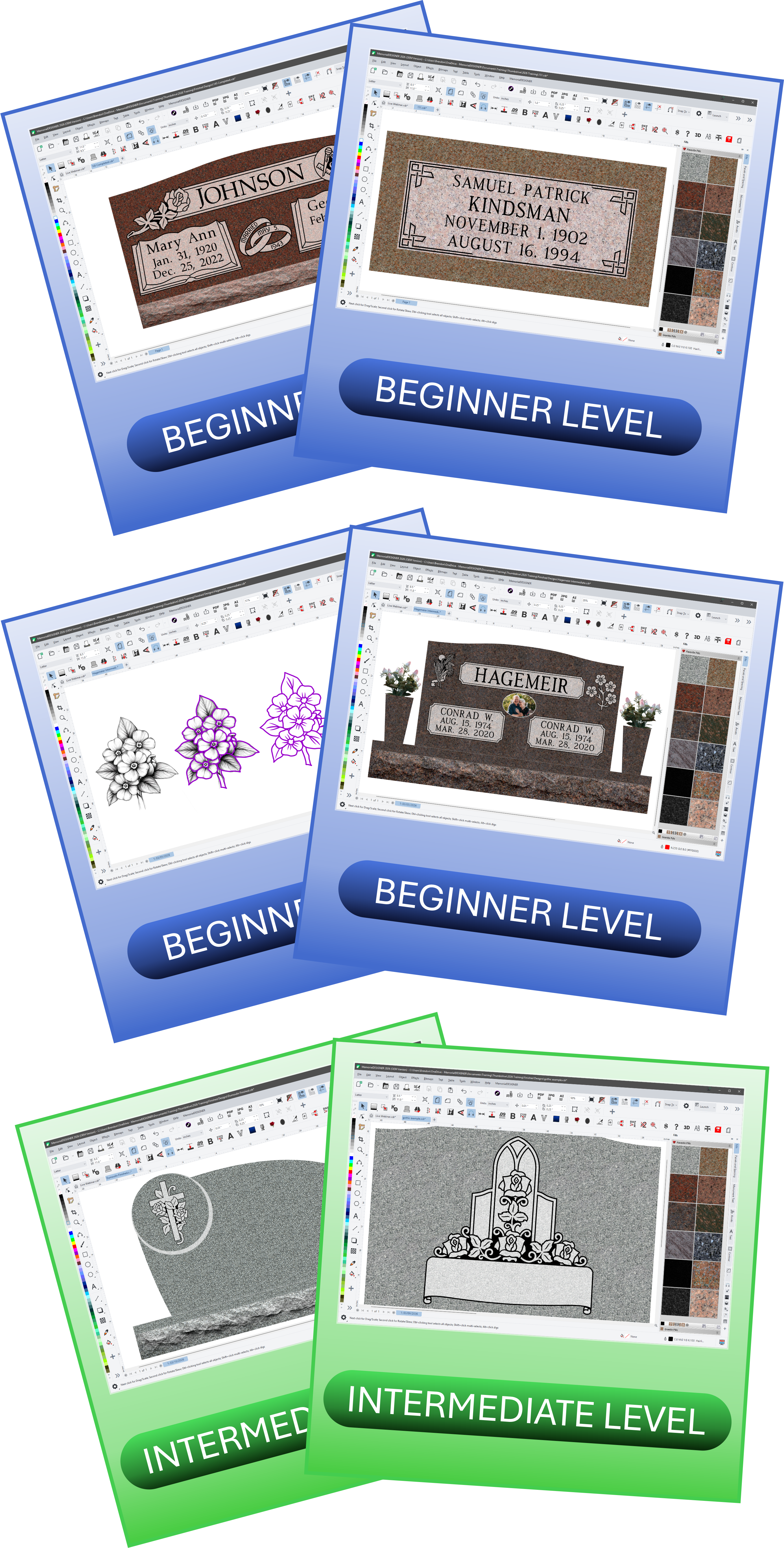 3 Day, (6) Beginner and Intermediate Session Bundle