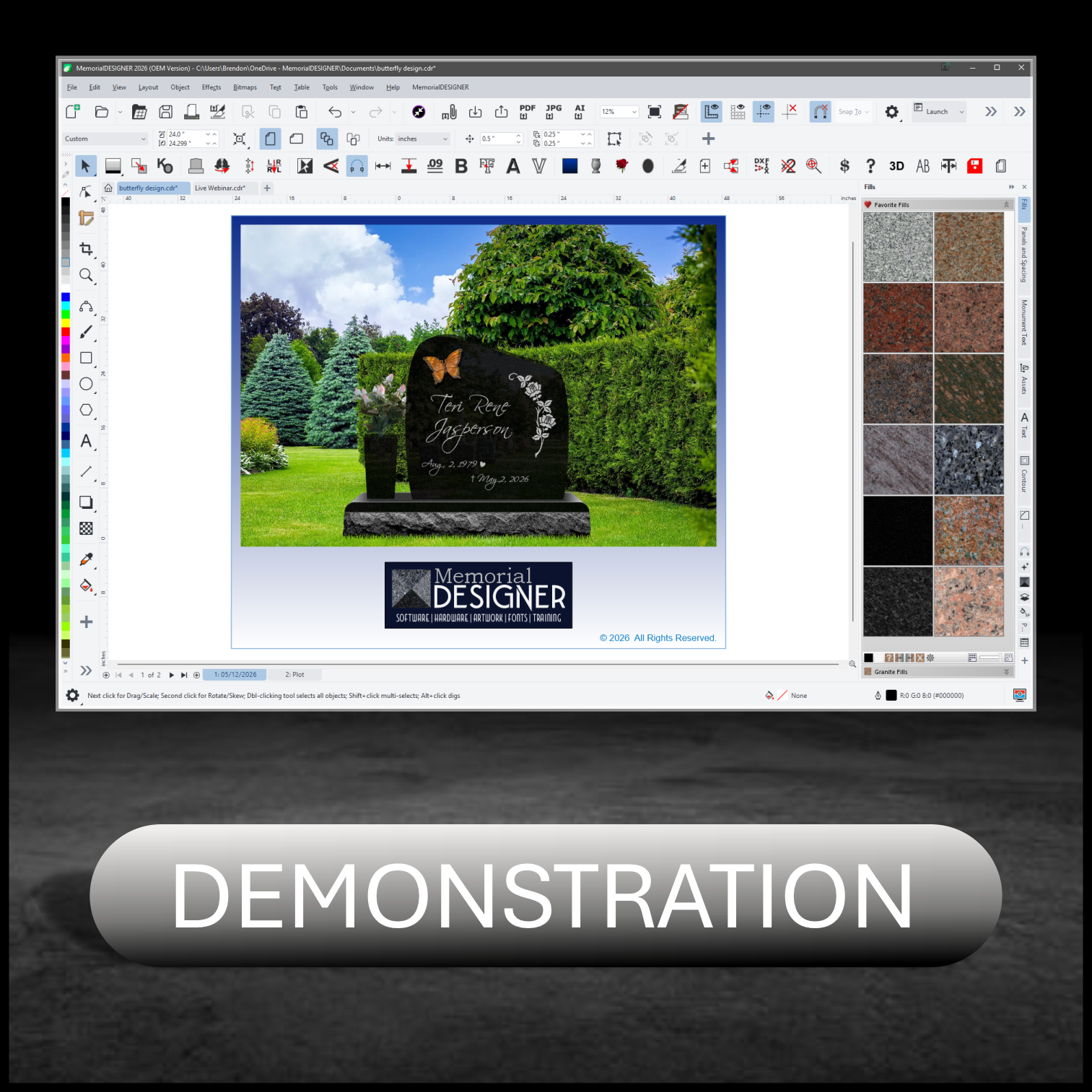 Free Intro to MemorialDESIGNER for Non-Users