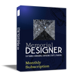 Already own CorelDRAW? MemorialDESIGNER Only, Monthly Subscription - Standalone