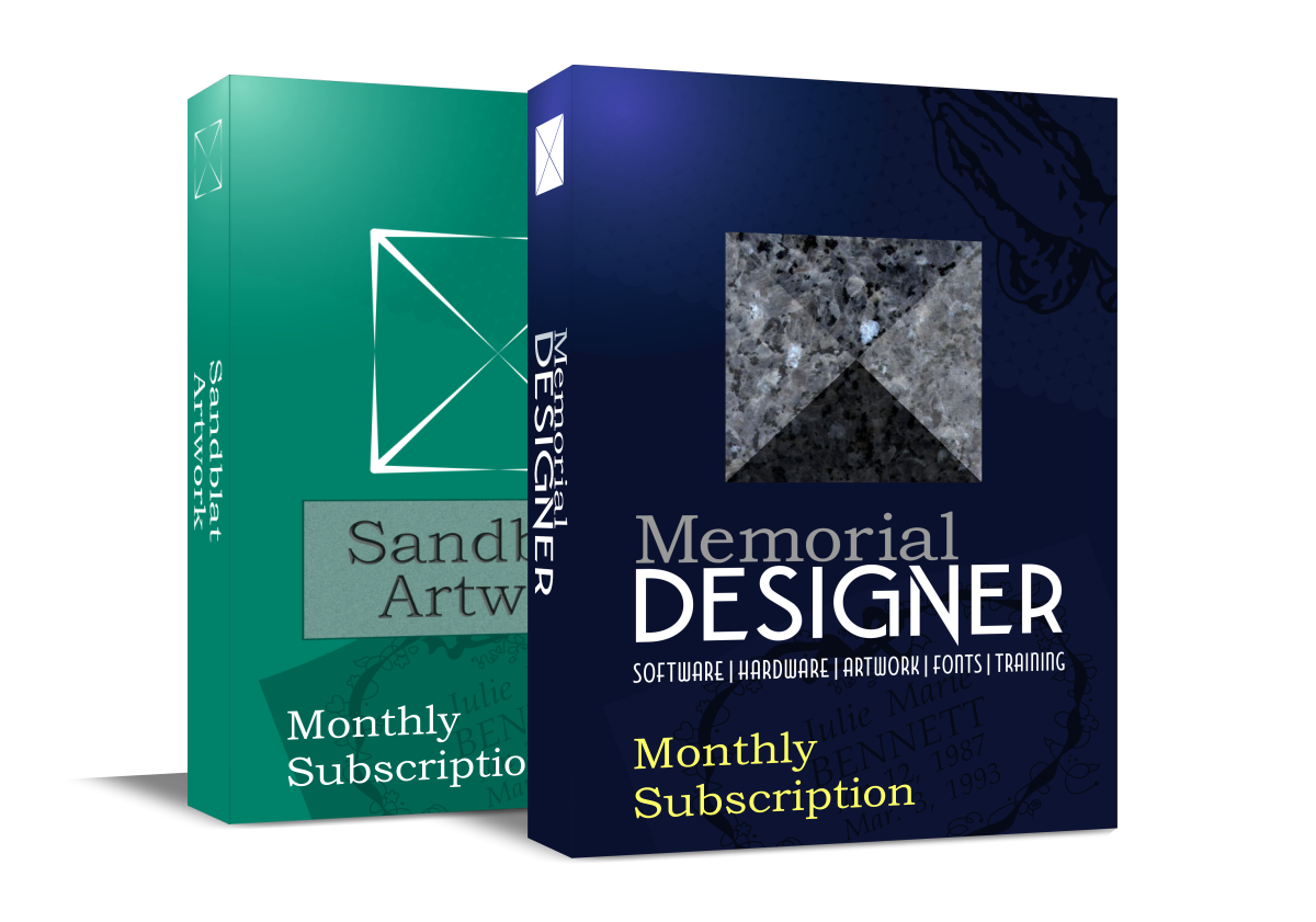 Already own CorelDRAW? MemorialDESIGNER Only, Monthly Subscription - Standalone