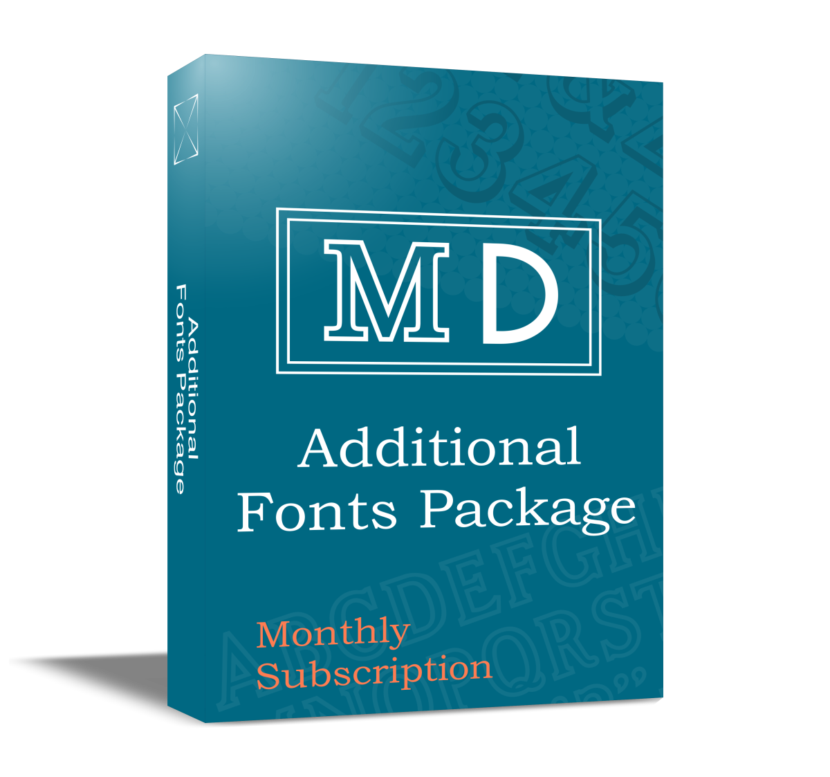 Additional Fonts Package Monthly Subscription - Standalone