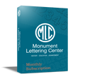 Monument Lettering Center Fonts Monthly Subscription - Standalone