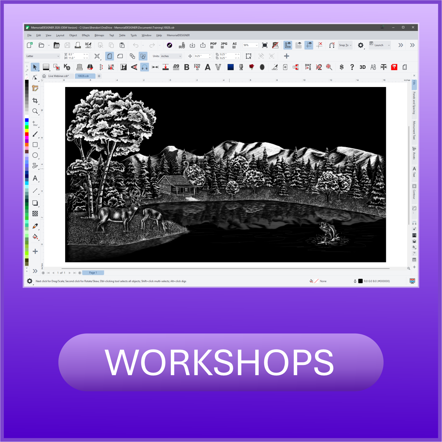 Workshop 2-4, Creating Etched Designs and Layouts