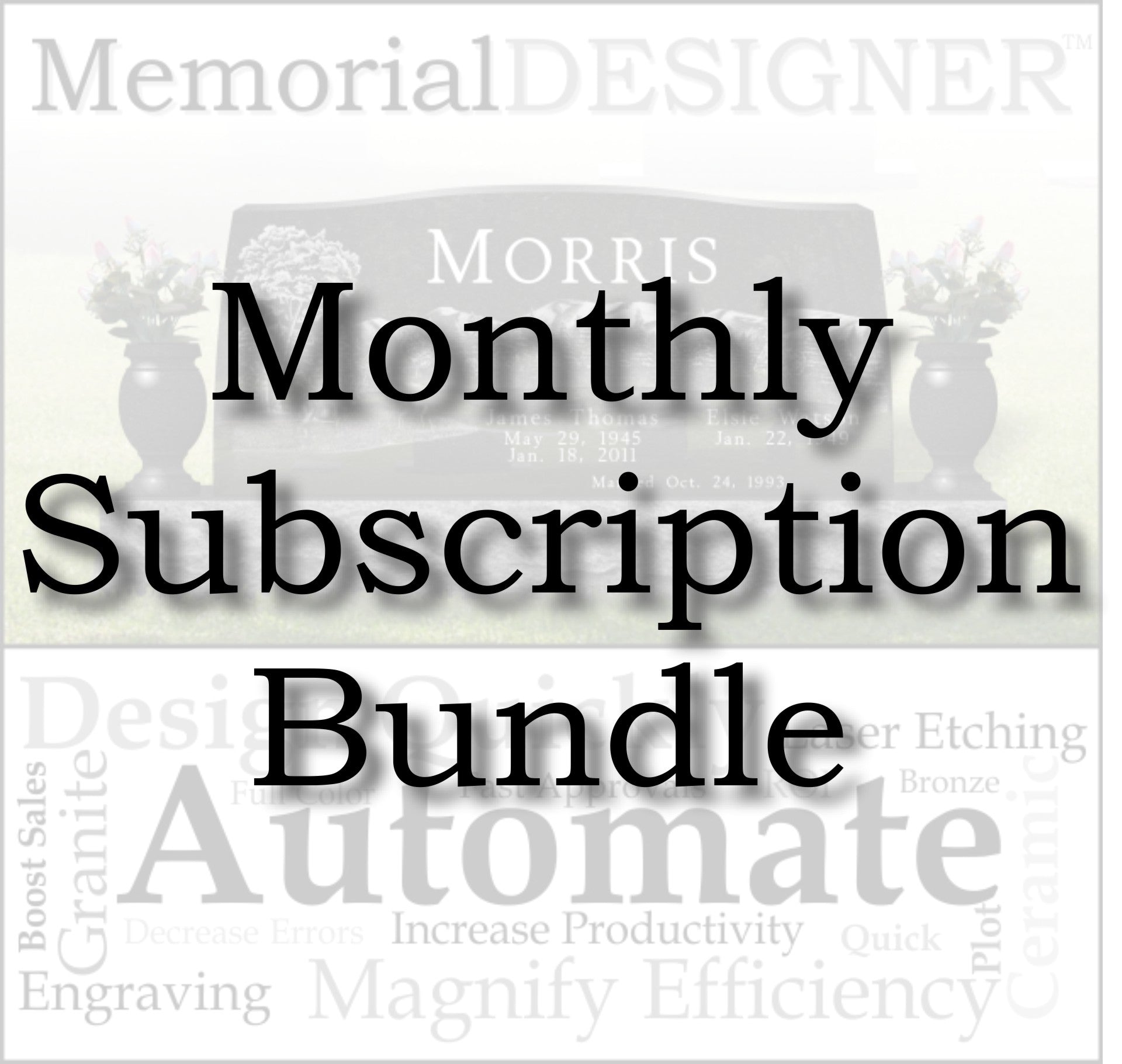 MemorialDESIGNER Monthly Subscription + CorelDRAW Graphics Suite 2018 Bundle